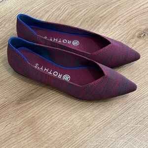 Rothy's Women's Burgundy and Navy Flats